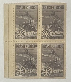 BRASIL- CORREIO AÉREO - SELO RHM #A64 - Cr$ 3,80 - AVIAÇÃO - 1948