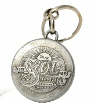 Chaveiro Cerveja Sol Original Metal Antigo Coleção Importado
