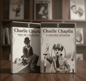 DVD Charlie Chaplin Filme Box Coleção Clássico Vida de Cachorro e O Grande Ditador