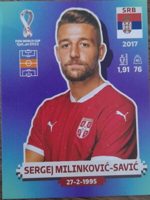figurinha copa do mundo 2022 Sérvia nº16