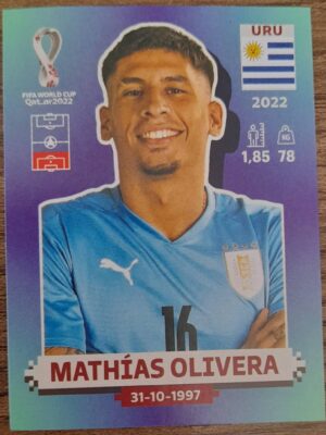 figurinha copa do mundo 2022 Uruguai nº10