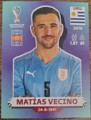 figurinha copa do mundo 2022 Uruguai nº17