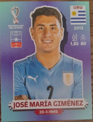 figurinha copa do mundo 2022 Uruguai nº9