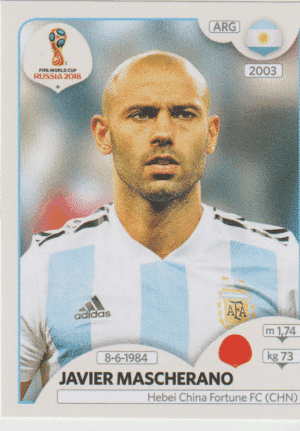 figurinha copa do mundo 2018 Argentina nº278