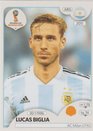 figurinha copa do mundo 2018 Argentina nº281