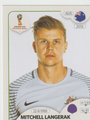 figurinha copa do mundo 2018 Austrália nº215