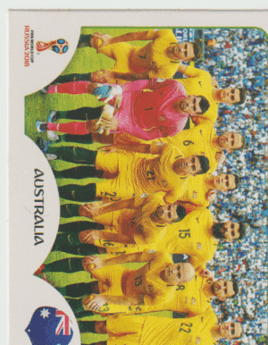 figurinha copa do mundo 2018 Austrália nº216