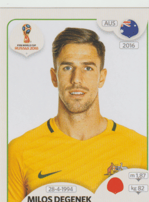 figurinha copa do mundo 2018 Austrália nº217
