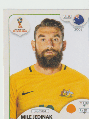 figurinha copa do mundo 2018 Austrália nº225