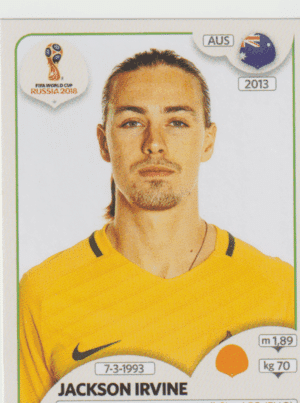 figurinha copa do mundo 2018 Austrália nº228