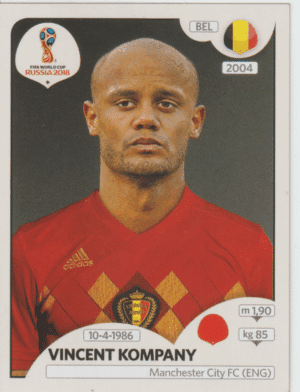 figurinha copa do mundo 2018 Bélgica nº518