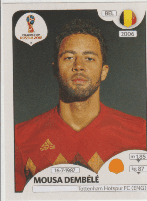 figurinha copa do mundo 2018 Bélgica nº527