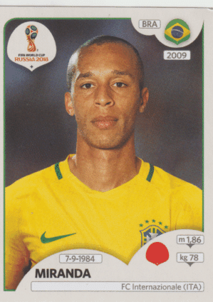 figurinha copa do mundo 2018 Brasil nº359