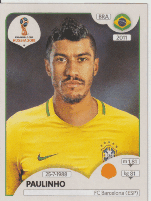 figurinha copa do mundo 2018 Brasil nº364