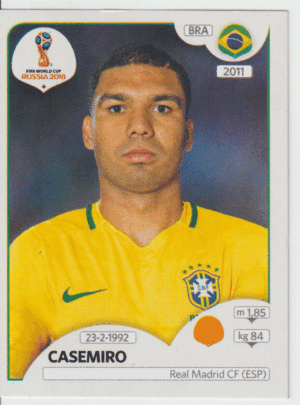 figurinha copa do mundo 2018 Brasil nº366