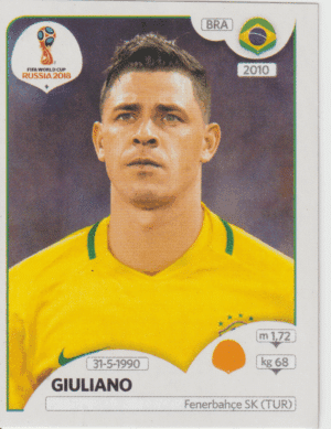 figurinha copa do mundo 2018 Brasil nº368