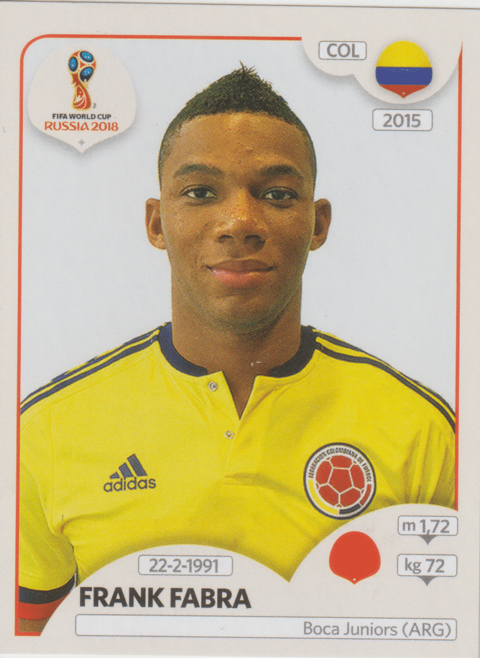 | Casa do Colecionador figurinha copa do mundo 2018 Colombia nº638