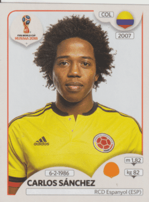 figurinha copa do mundo 2018 Colombia nº643