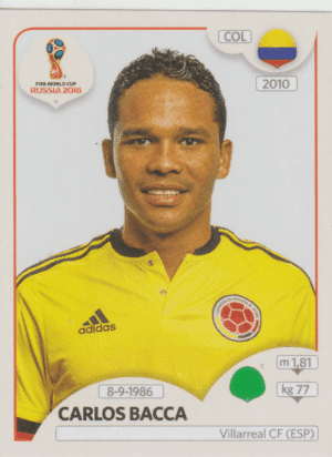 figurinha copa do mundo 2018 Colombia nº648