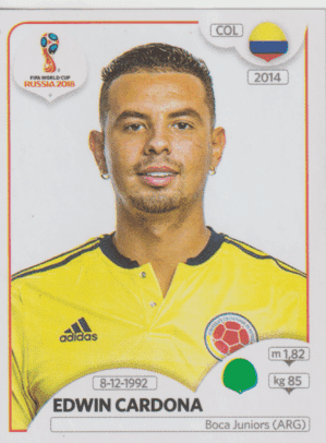 figurinha copa do mundo 2018 Colombia nº651