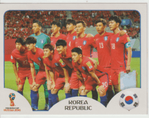 figurinha copa do mundo 2018 Coreia do sul nº495