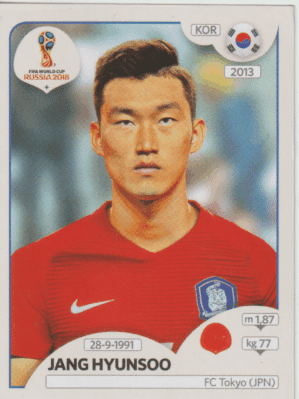 figurinha copa do mundo 2018 Coreia do sul nº499
