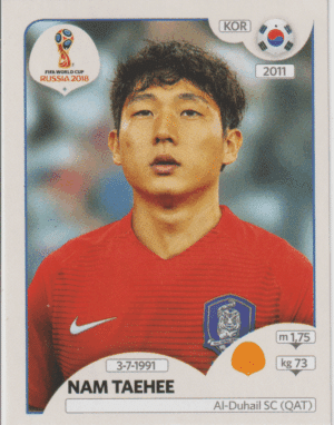 figurinha copa do mundo 2018 Coreia do sul nº503