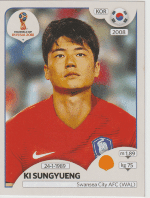 figurinha copa do mundo 2018 Coreia do sul nº504