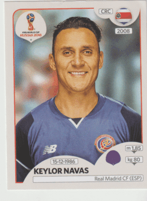 figurinha copa do mundo 2018 Costa rica nº394