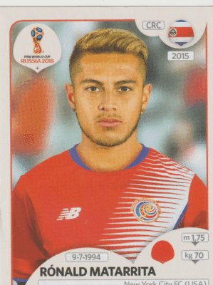 figurinha copa do mundo 2018 Costa rica nº400