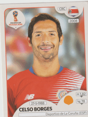 figurinha copa do mundo 2018 Costa rica nº406