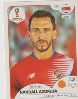 figurinha copa do mundo 2018 Costa rica nº407
