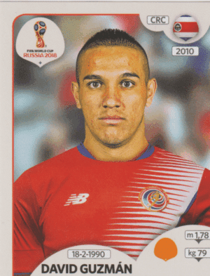 figurinha copa do mundo 2018 Costa rica nº410
