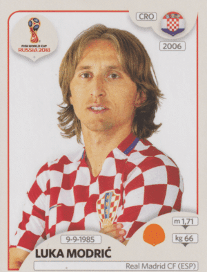 figurinha copa do mundo 2018 Croácia nº324