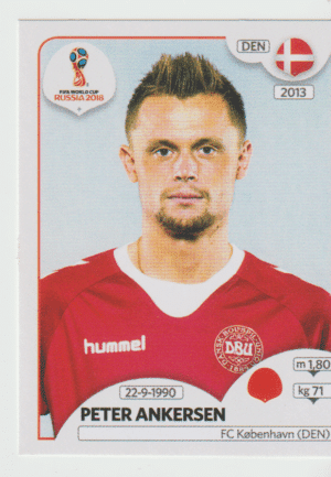 figurinha copa do mundo 2018 Dinamarca nº263