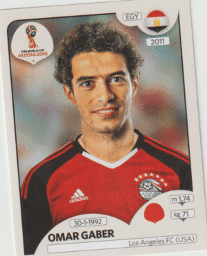 figurinha copa do mundo 2018 Egito nº76