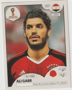 figurinha copa do mundo 2018 Egito nº77