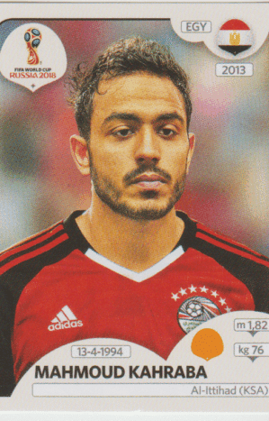 figurinha copa do mundo 2018 Egito nº85