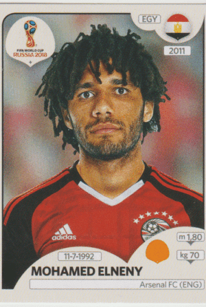 figurinha copa do mundo 2018 Egito nº87