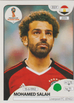 figurinha copa do mundo 2018 Egito nº91