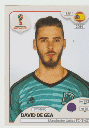 figurinha copa do mundo 2018 Espanha nº134