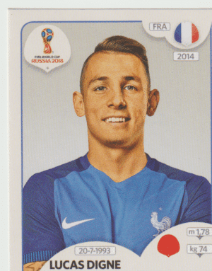 figurinha copa do mundo 2018 França nº196