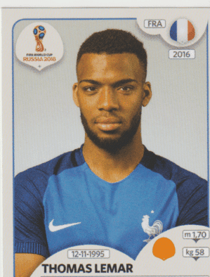 figurinha copa do mundo 2018 França nº204