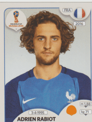 figurinha copa do mundo 2018 França nº205