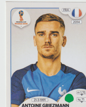 figurinha copa do mundo 2018 França nº207