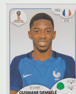 figurinha copa do mundo 2018 França nº211