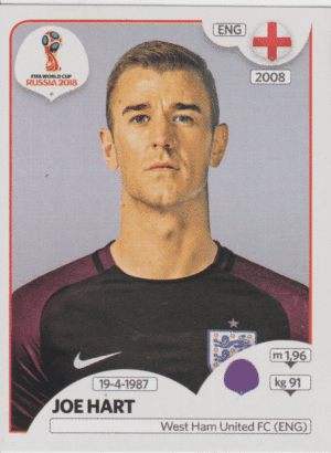 figurinha copa do mundo 2018 Inglaterra nº574