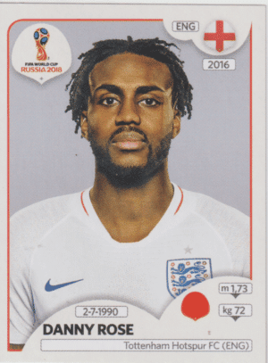 figurinha copa do mundo 2018 Inglaterra nº583