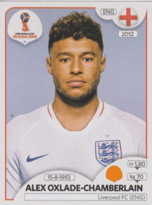 figurinha copa do mundo 2018 Inglaterra nº584