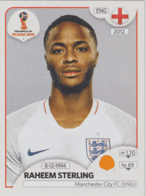 figurinha copa do mundo 2018 Inglaterra nº591